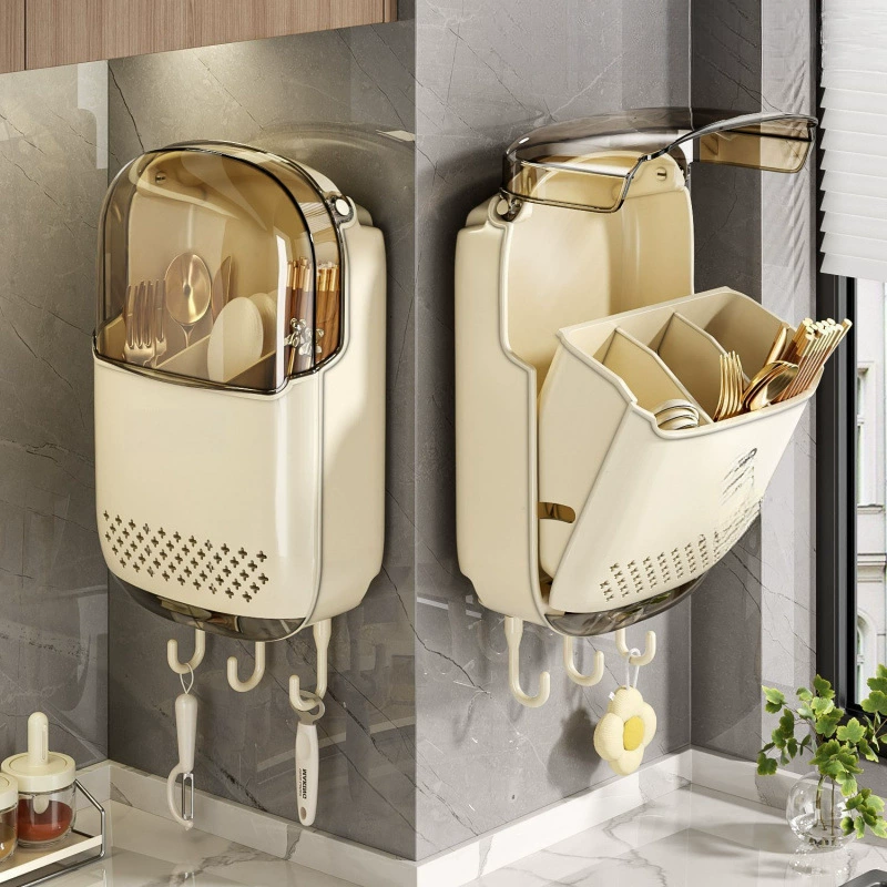 Новый ящик для хранения палочек для еды, настенный бытовой бочонок для палочек для еды, кухонная полка для хранения ложек, корзина для палочек для еды, клетка для палочек для еды