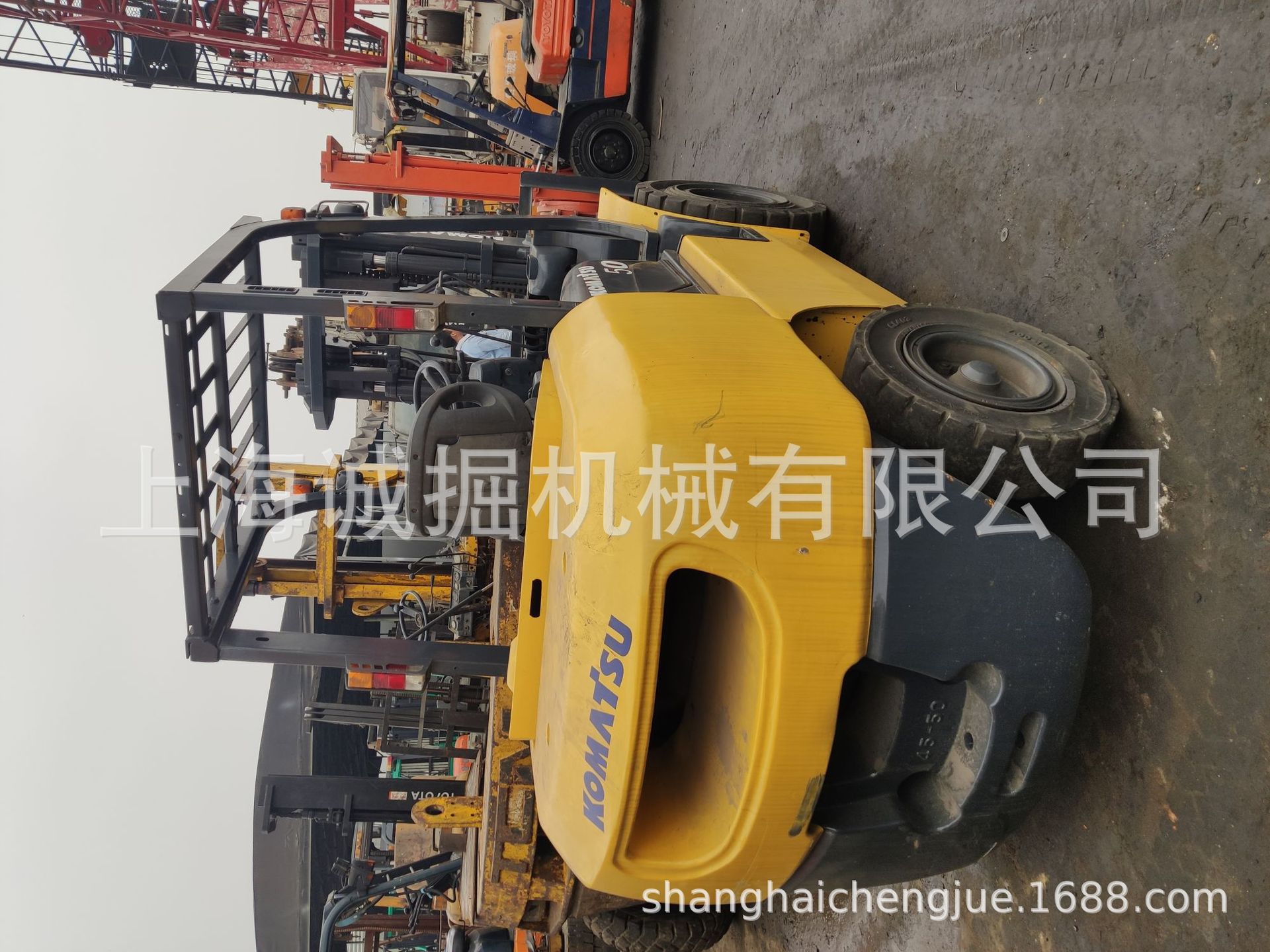 二手小松5吨叉车，升高3米，小松7吨叉车