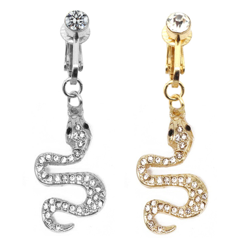 Gebei Europe and the United States cross-border butterfly belly button ring rabbit belly button ring heart-shaped belly button ring without hole puncture ear clip dual-use