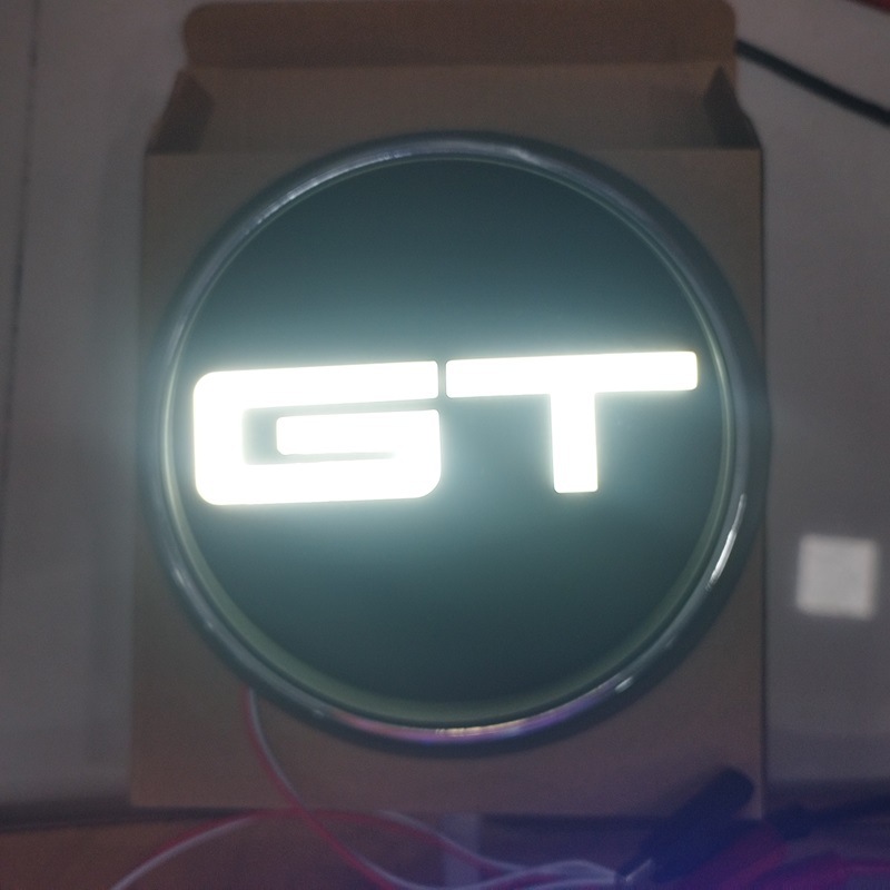 Gt Luminous Tail Emblem Suitable for Mustang Gt Modified Tail Emblem Led Luminous Decorative Emblem Non-Destructive Installation