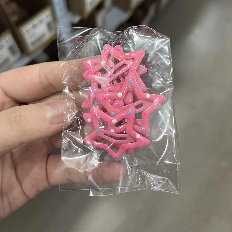 Linda estrella y2g horquilla hembra clip lateral flequillo BB clip horquilla para niños dopamina clip de color tocado