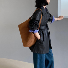 黑色皮衣外套女2025新款超火酷飒风短款皮夹克小个子高级感中长款