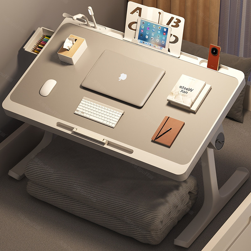 Small Bed Table, Foldable Reading Desk, Laptop Stand Table, Bedroom Student Homework Dormitory Writing Desk