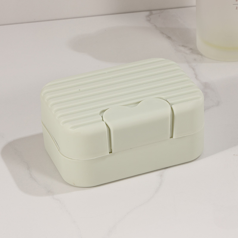 旅行用ロック付き石鹸箱 密閉蓋付き石鹸箱 浴室用石鹸ホルダー 防水クリエイティブ石鹸ラック|undefined
