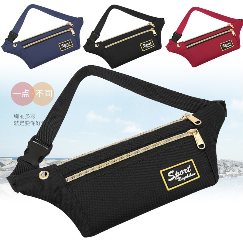 Sports Double-Zipper Waist Bag, Lightweight and Wear-Resistant, Suitable for Outdoor Fitness, Running, Commuting, Practical and Portable, Mini Phone Bag