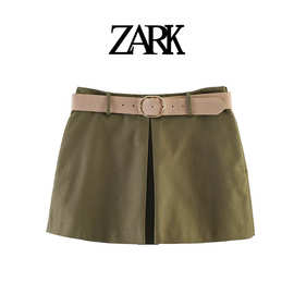 ZARK 欧美新款时尚气质潮流配腰带裙裤 跨境外贸女装批发 3046098