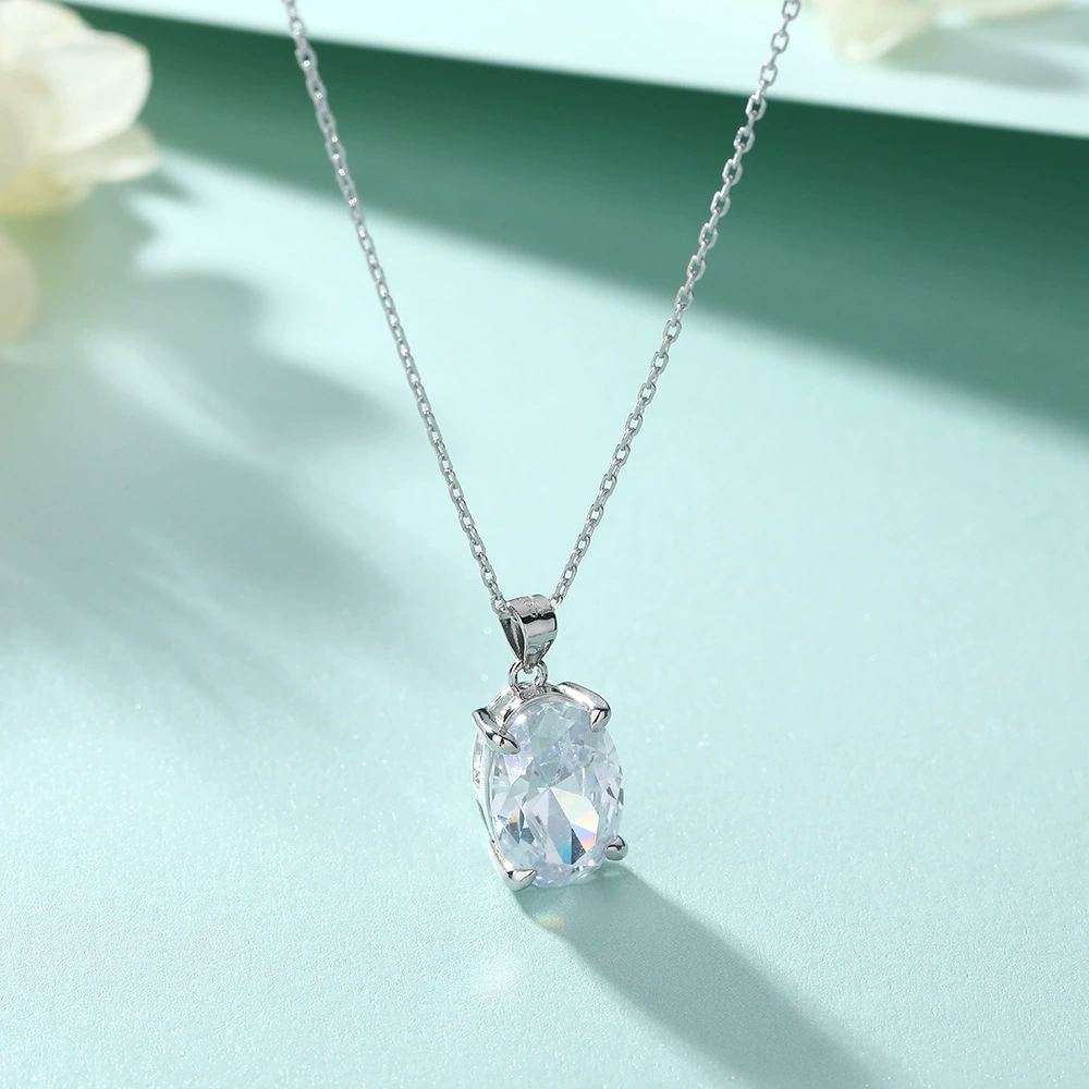 Jewelry, zirconium, pendant, necklace, small earrings, ring, European style, 925 sample silver, silver 925 sample