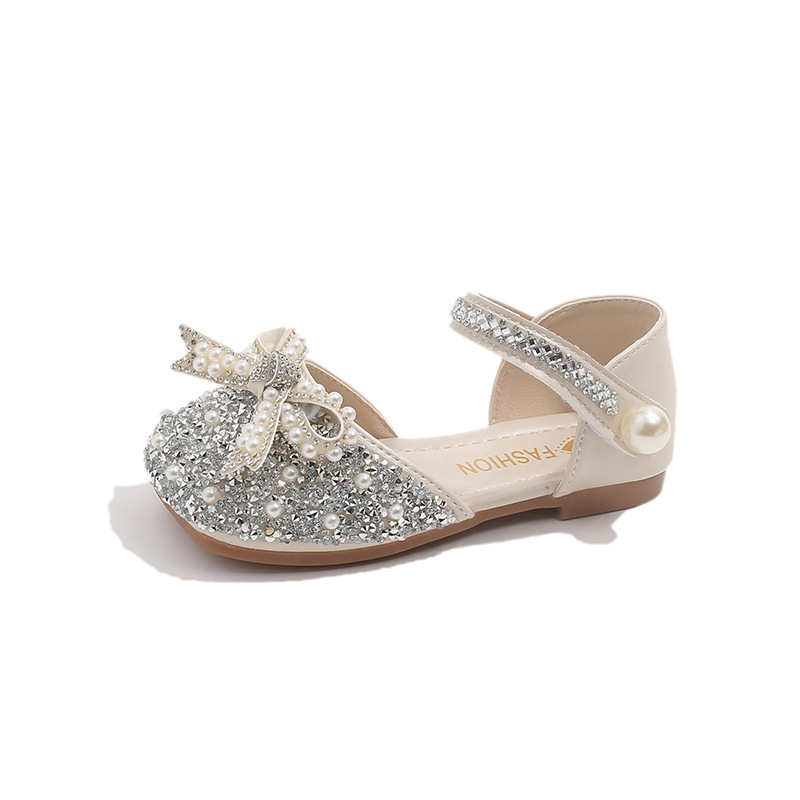Zapatos de princesa huecos para niñas 2026 verano nuevo estilo de moda para niños sandalias de diamante de perla zapatos Lefour image 6