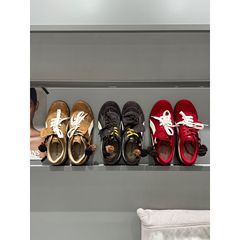 松果鞋~2025秋季新款复古美式德训鞋女平底休闲运动阿甘赛车鞋子