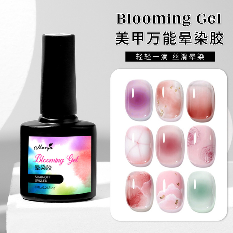 2023 Internet Celebrity Same Fashion Color Dye Glue Nail Polish Glue Nail Art Shop Special Phototherapy Gradient Nail Glue