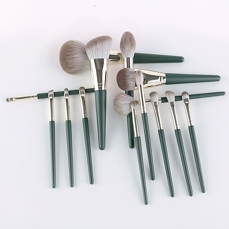 Brush, soft eye shadow, 14 pieces, full set, for beginners