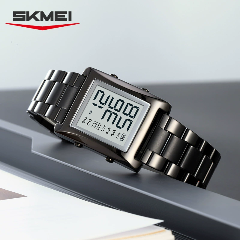 Universal fashionable watch for men and women, waterproof electronic steel belt, wholesale