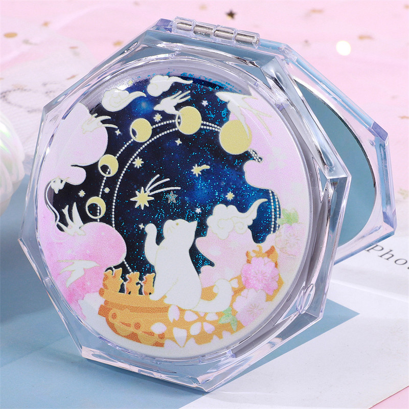 Starry Sky Cat [Octagonal Quicksand Mirror]