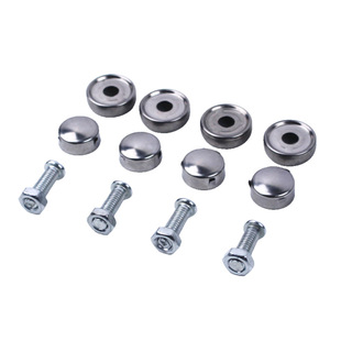 Stainless steel license plate buckle sealing nail license plate screw nut cover buckle license plate buckle license plate fixed screw nut screw bolt