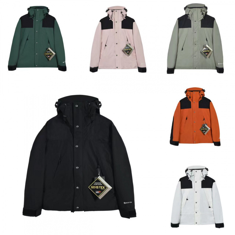 莆田 1990 アメリカ版ジャケット男性と女性のためのアウトドア登山カップルスタイル防風防水 tnf ノースフェイスフード付きジャケット|undefined