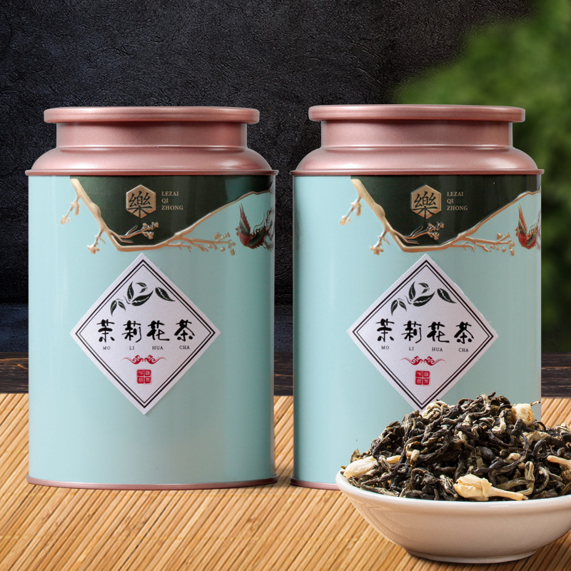 Jasmine Green Tea 2024 New Tea Spring Tea Bulk Tea Wholesale Loose Leaf Aromatic Type Canned Manufacturer Live Streaming E-commerce