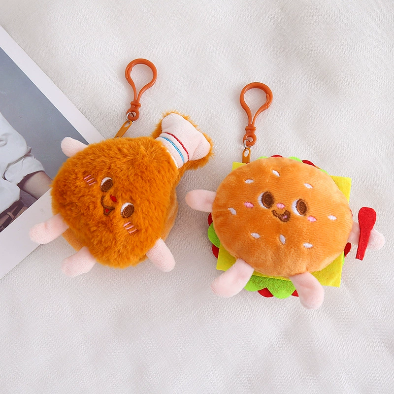 Новый милый гамбургер картофель фри трехмерный кошелек