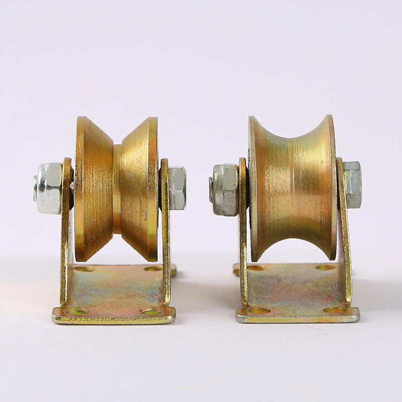 厂家现货 V型U型H型轨道滑轮钢丝绳滑轮工业门脚轮镀锌彩钢滑轮