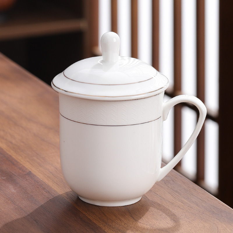 卸売りホテルオフィス陶磁器コップカップホテル家庭用蓋セット会議カップギフトカップロゴ|undefined