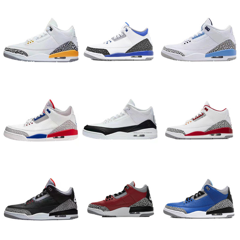Putian Factory Aj3 Fujiwara Hiroshi White Cement Black Warrior White Cat Basketball Shoes Retro Sports Shoes Cross-Border Practical Shoes Putian Factory Aj3 Fujiwara Hiroshi White Cement Black Warrior White Cat Basketball Shoes Retro Sports Shoes Cross-Border Practical Shoes