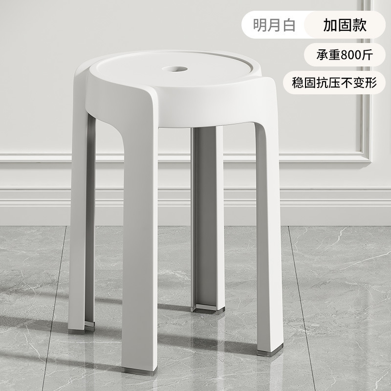 塑料椅子加厚可叠放家用餐厅餐桌小凳子出租房用北欧轻奢网红餐椅|undefined