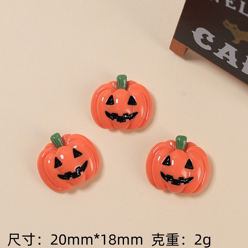樹脂部品卸売りアニメ手作りdiy洞靴ボタンアクセサリークリーム髪クリップハロウィーンカボチャ幽霊|undefined