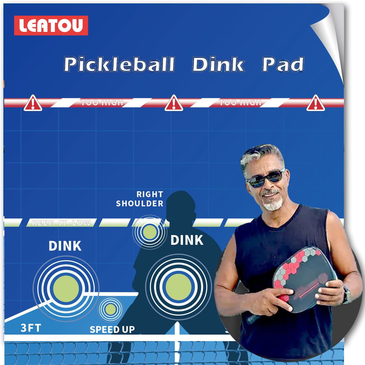 Cross-border New Single Pick Ball Training Wallpaper Training Aides Wall Hit Training Seapaper Training Mat