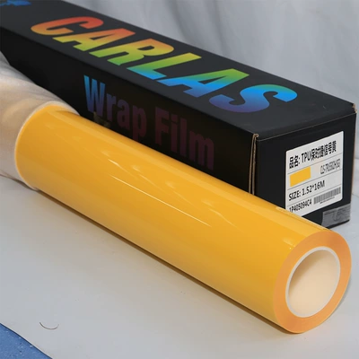 Auto Color Change Film, change film TPU black charm red - signal-yellow-152m16m