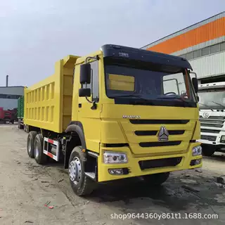 二手重汽豪沃自卸车371马力重汽发动机跨境销售前四后八矿用翻斗