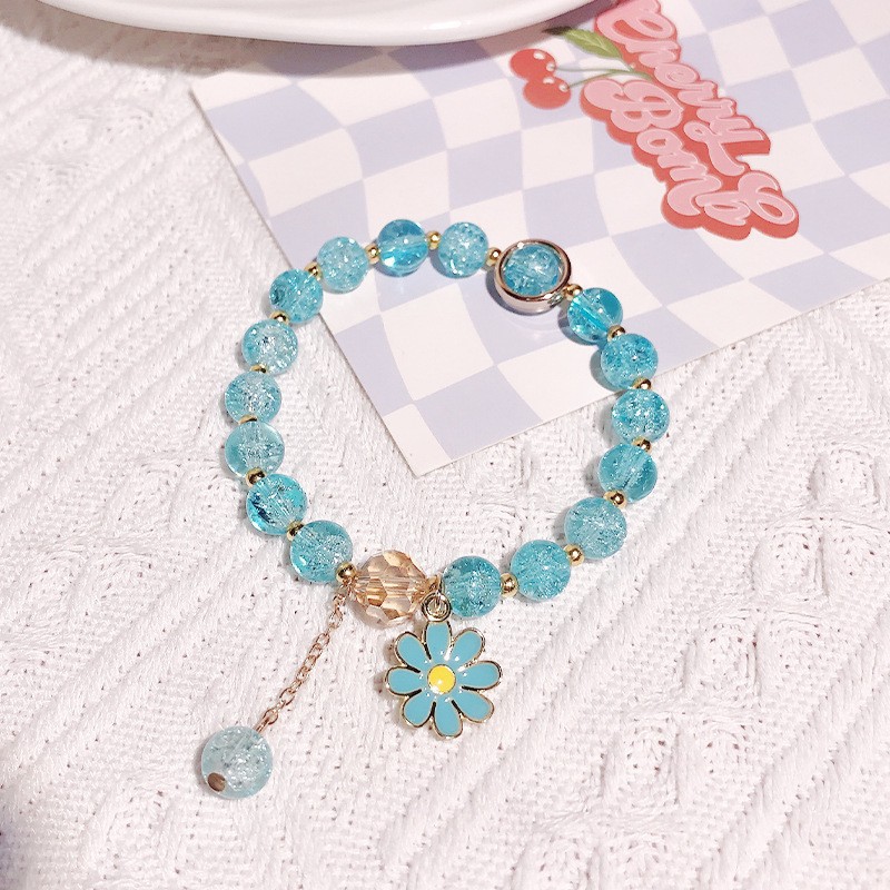 S060-Pulsera Margarita Azul#SZ–536