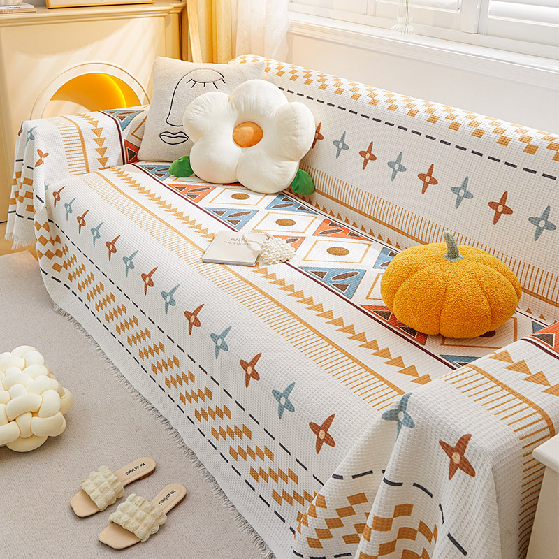 Cubierta del sofá Toalla de tela ins Estilo nórdico sofá manta cubierta toalla todo incluido cubierta del sofá de tres personas cuatro estaciones cojín universal del sofá