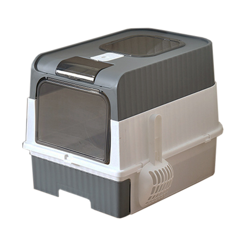 Caja de Arena para Gatos Extra Grande a Prueba de Salpicaduras, Bandeja de Arena para Gatos Totalmente Cerrada, Suministros para Mascotas, Envío Directo de Fábrica, Envío Gratuito