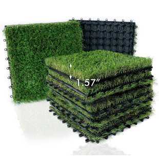 Simulation Green Planting Lawn Suspension Assembled Artificial Lawn Kindergarten Paving Lawn Carpet Balcony Decorative Turf