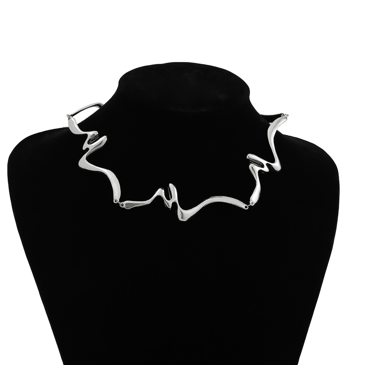 29g Weight Bracelets, Necklace Classification 1 Piece Quantity Holiday, Daily Occasion Alloy Material Irregular Pattern Women's Gender Punk, Streetwear Style Punk Streetwear Irregular Alloy Women's Bracelets Necklace 51