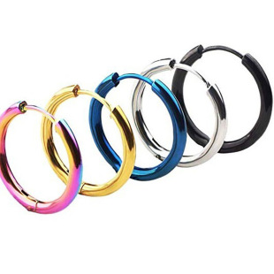 Cross-border 2022 new anti-allergy ear ring earrings manufacturers direct supply fashion personality earrings for men and women