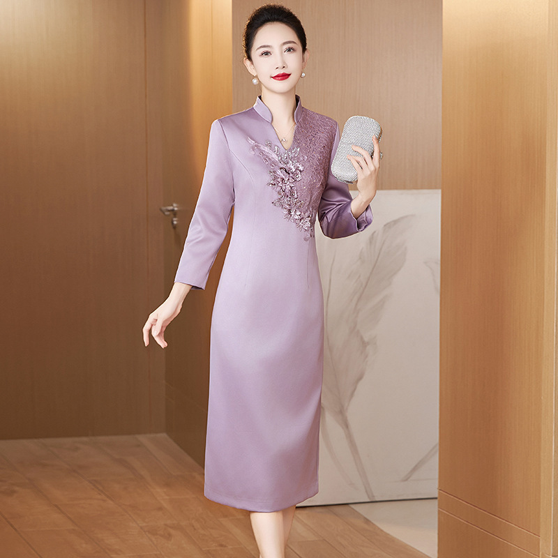 2026 New Slim-Fit Elegant Light Purple Evening Dress, Slimming and Stylish, Suitable for Mothers of the Bride 2026 New Slim-Fit Elegant Light Purple Evening Dress, Slimming and Stylish, Suitable for Mothers of the Bride