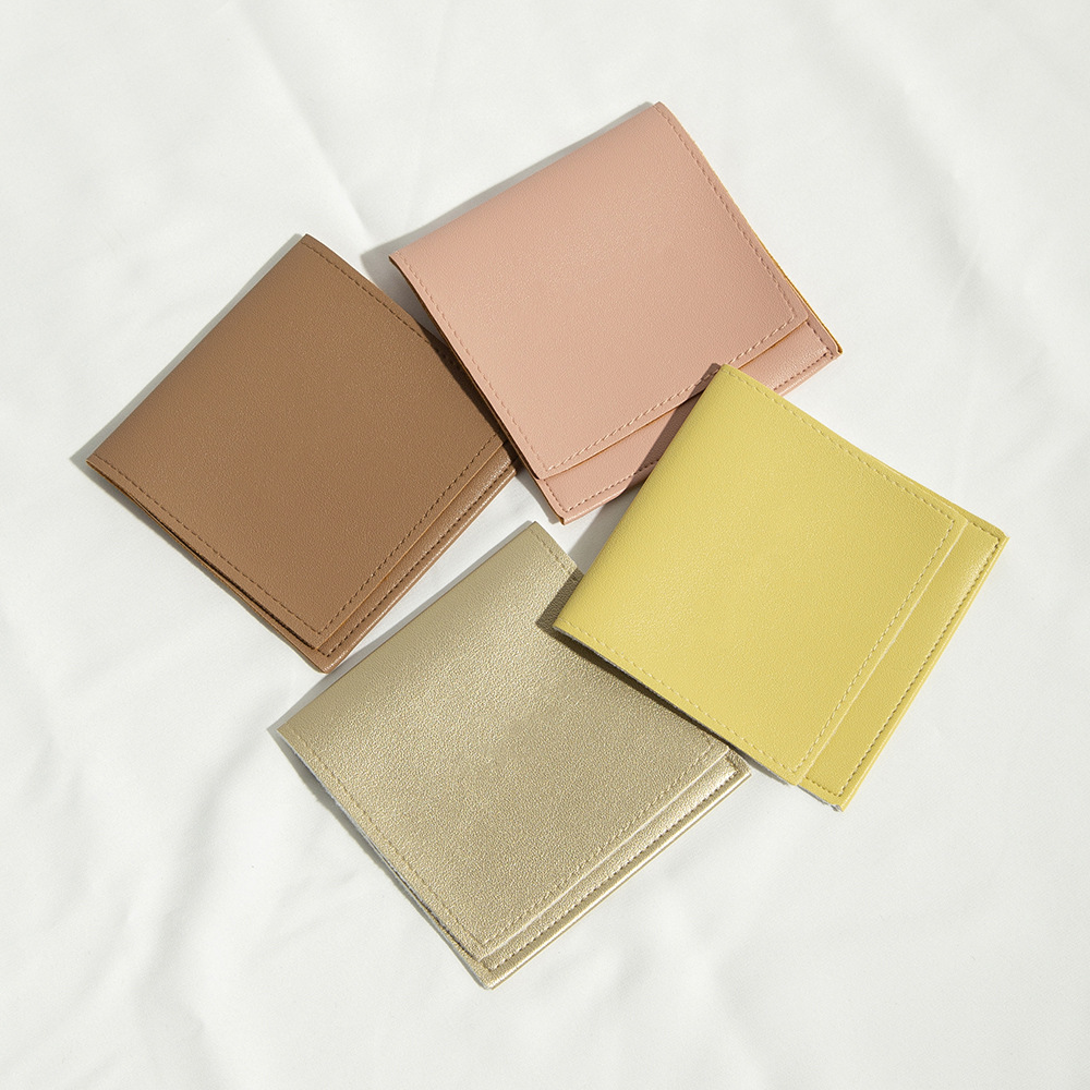 10g Weight Jewelry Packaging Bags Classification 1 Piece Quantity Home, Daily Occasion Pu Leather Material Letter Pattern Modern Style, Simple Style Style 1 Piece Pu Leather Modern Style Simple Style Home Daily Letter Jewelry Packaging Bags 4