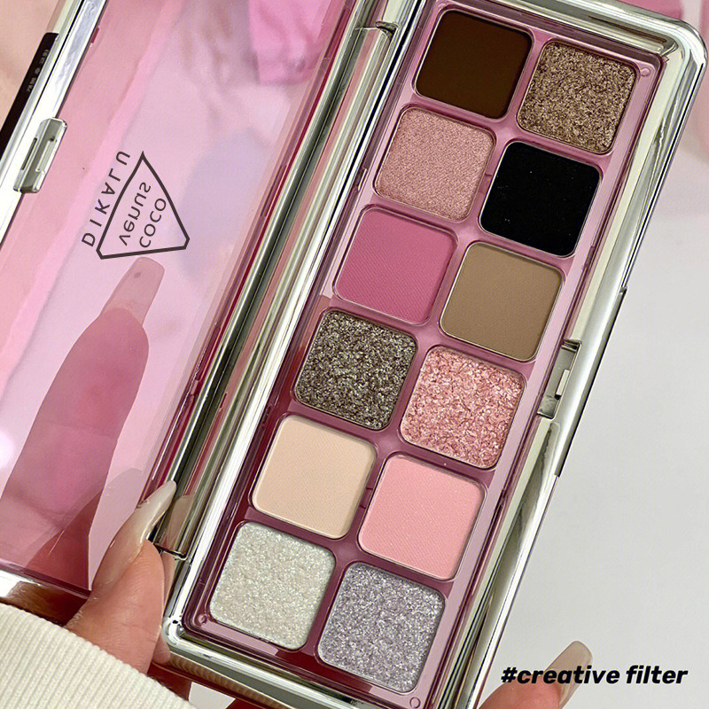 DIKALU sombra de ojos placa de cemento 12 color crudo neutro mate color tierra leche té placa productos genuinos rubor