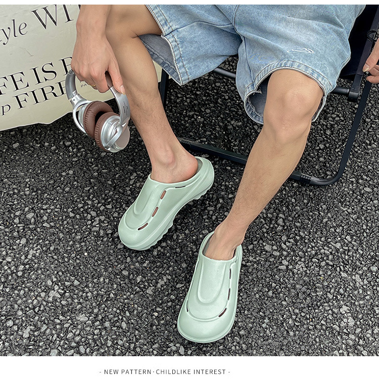 Chef Shoes Closed Toe Solid Color Comfortable Indoor Slip-ons_voghion.com