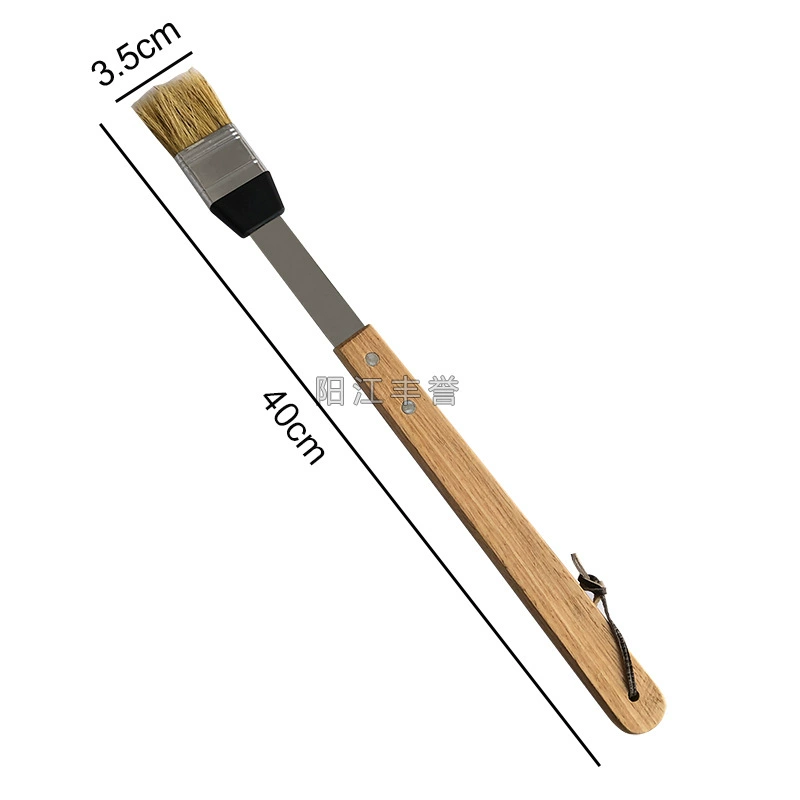 Комплект из 5 предметов дубовой рукояти на гриле, бокс из бамбука, запечённая дубовая деревянная коробка для барбекю