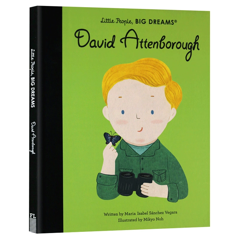 Оригинальный англоязычный Little PEOPLE BIG DREAMS DAVID Attenborough маленький мальчик