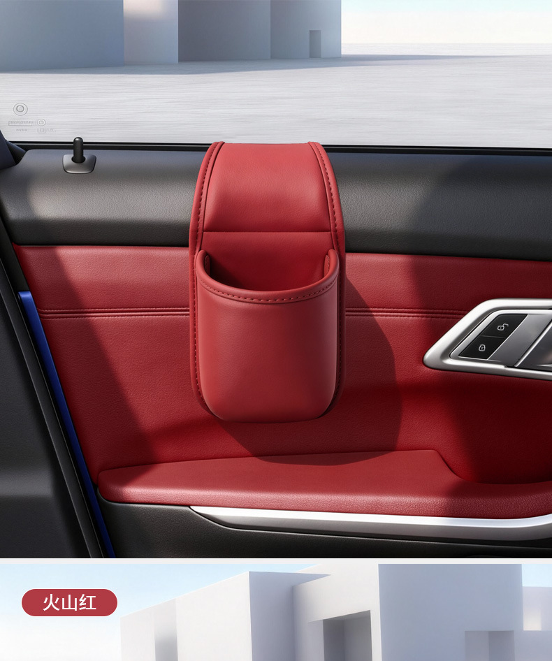 Car Door Storage Box, Car Storage Bag, Water Cup Holder, In-Car Glass Gap Hanging Storage Box for Water Cups