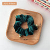 New year 2023 New Year plush antlers large intestine hair circles hair rope cross -border versatile fabric high elastic tie hair ring