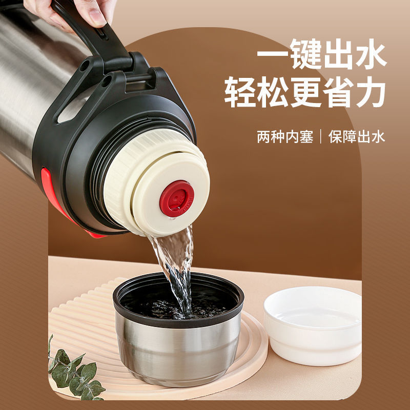 不锈钢户外保温车载保温壶保温杯大容量水杯工地便携保冷直销一件|undefined