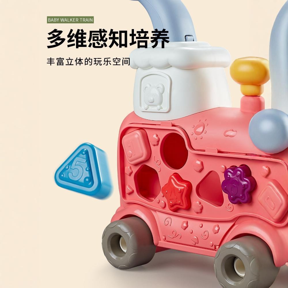 Cochecito de andador de bebé transfronterizo para evitar vuelco, el bebé puede sentarse en un andador multifuncional, juego de juguete de coche para niños