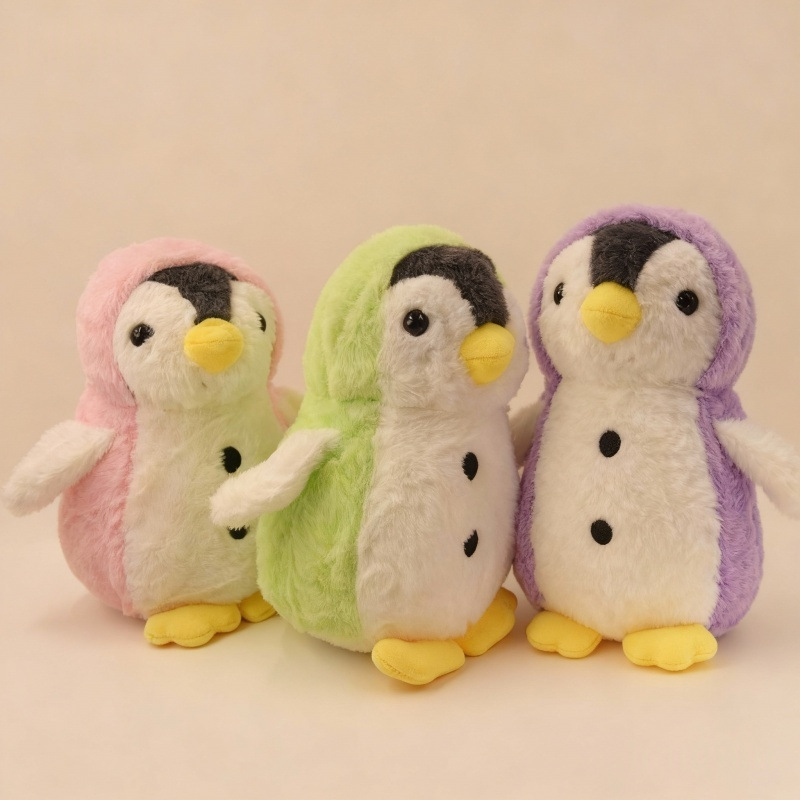 Nuevo juguete de peluche pingüino lindo transformación pingüino agarrar muñeca muñeca niños pacificar muñeca pingüino transfronterizo