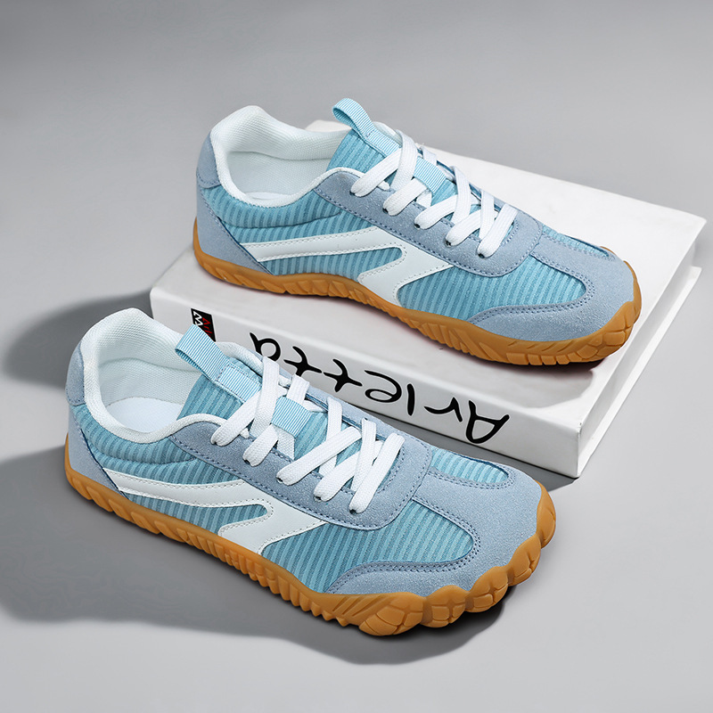 Cross-Border German Training Shoes for Men and Women, Forrest Gump Shoes, Fly-Knit Shoes, All-Season Large Size Casual Sports Wide-Toe Barefoot Hiking Shoes