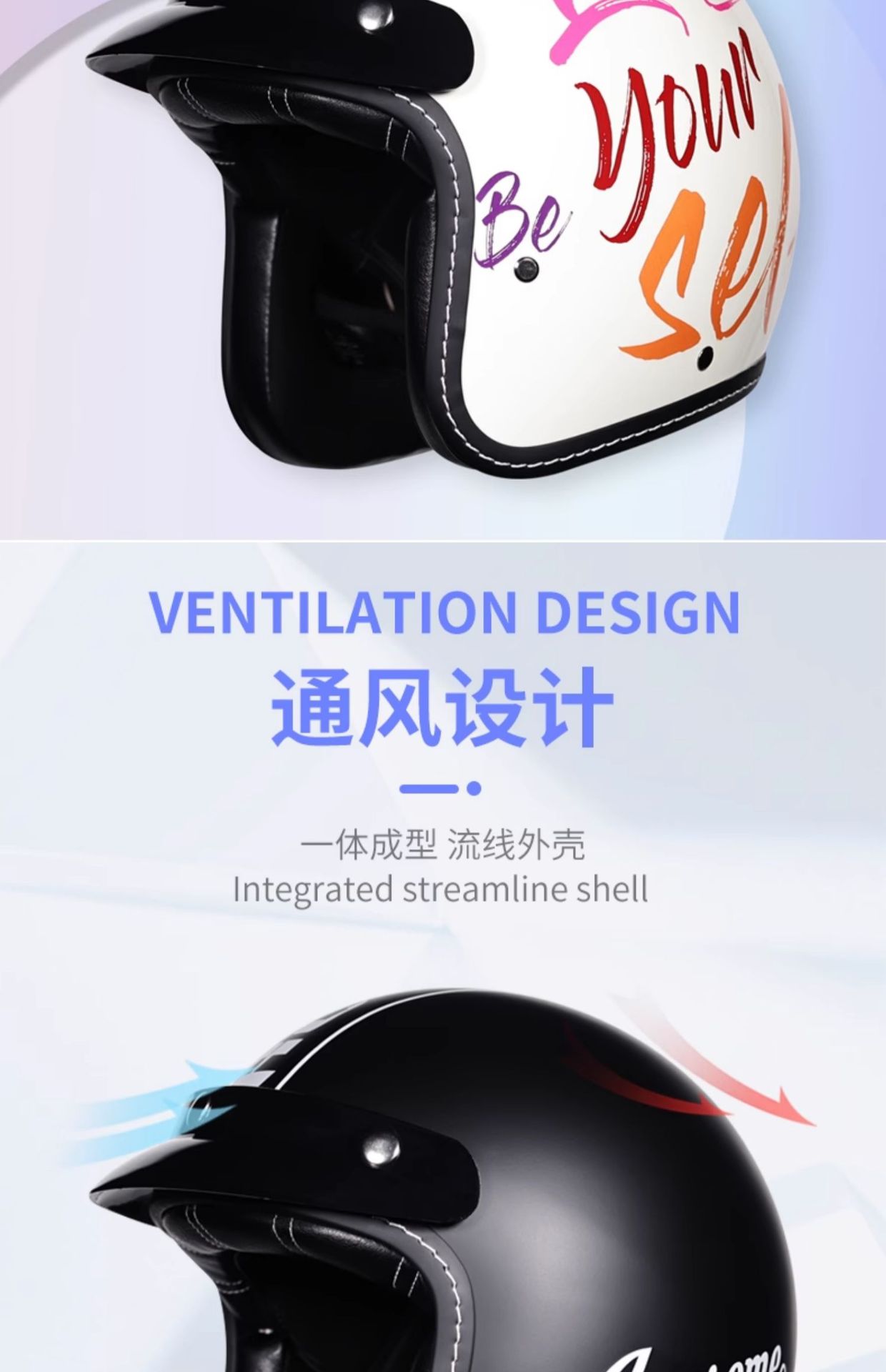 Suitable for Orz Motorcycle Helmets for Men and Women 3C Certified 3/4 Helmets Summer Retro Half Helmets Electric Motorcycles for All Seasons