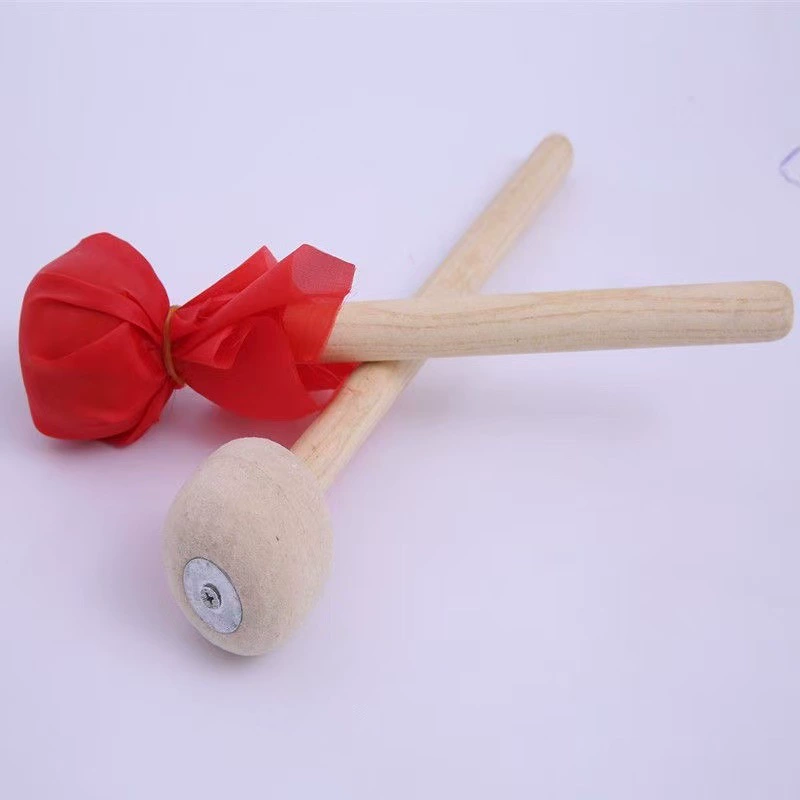 Красный большой барабан, молоток, профессиональный барабан из шерстяного войлока Yangko, барабанные палочки из цельного дерева, круглая головка, толстый ремень, большой этнический барабан для танцев, студент