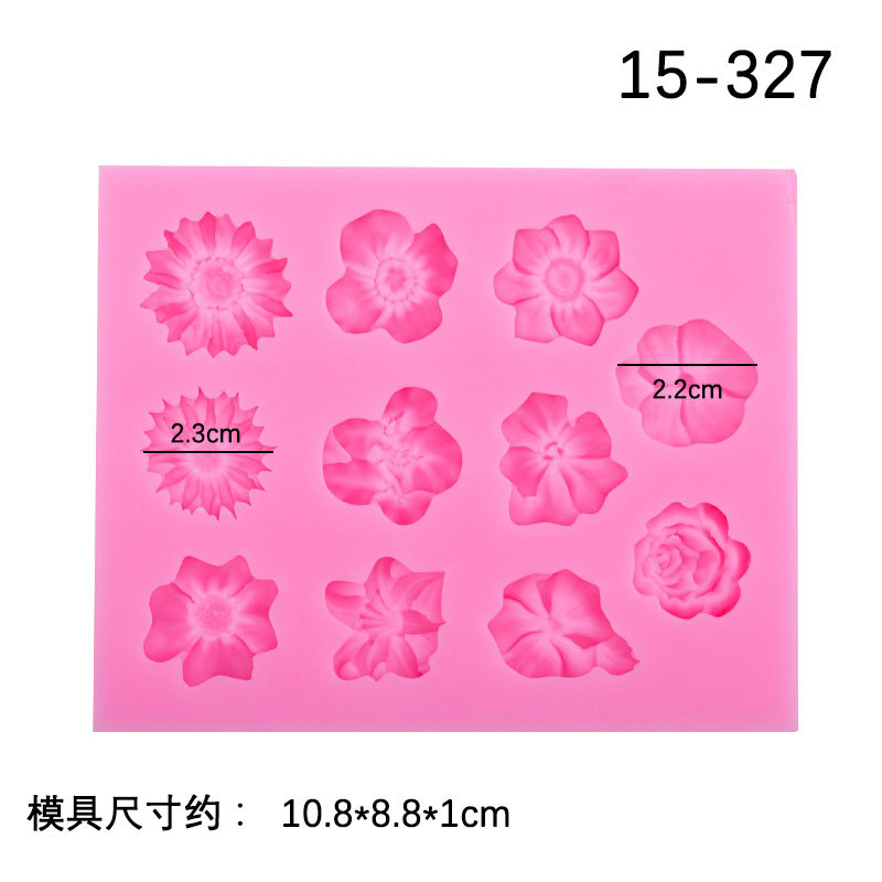 DIY flor Rosa Margarita fondant silicona líquida molde de silicona suave cerámica hecha a mano epoxi molde pastel